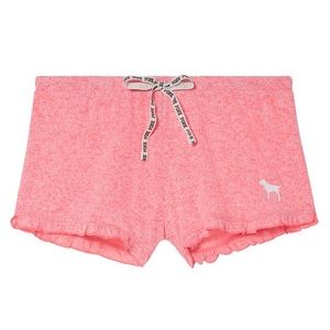 Vs Pink Cozy Jersey Sleep Short Shortie Pajama M